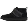 Neumel Snapback Buckle Fleece Lined Snow Boots Black Sneakers 1118570-BLK