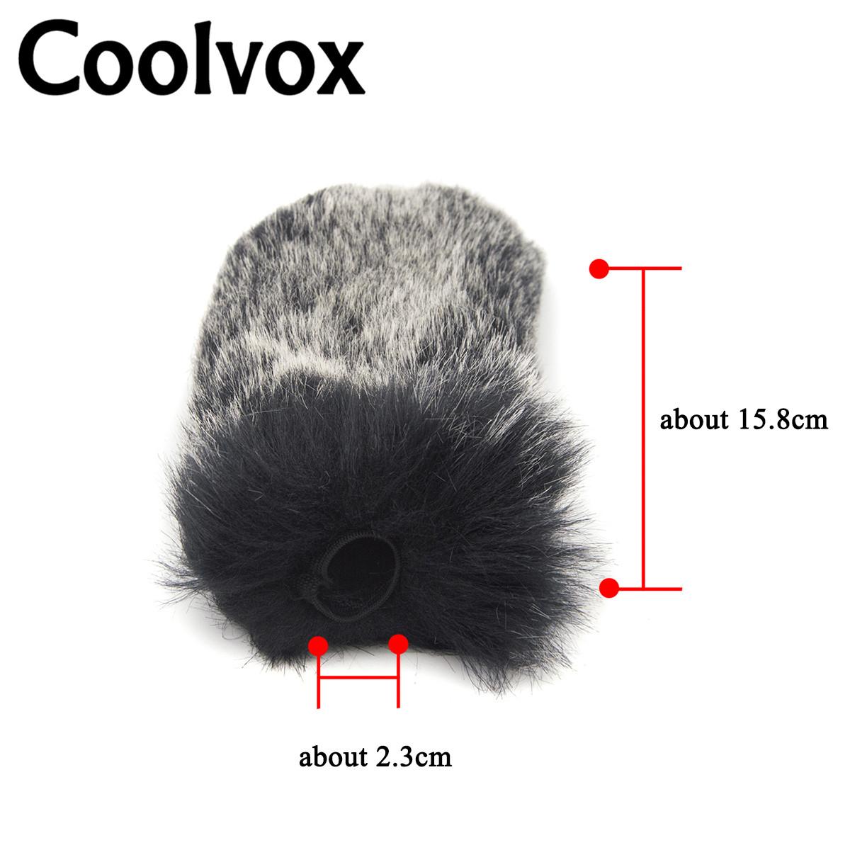

Coolvox Rabbit hair style Condenser Microphone Outdoor Recorder Wind Cover Shield Furry Windscreen Windshield 15.8cm сірий