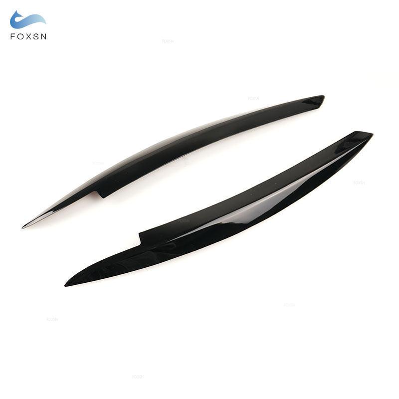 Für VW Golf 6 VI MK6 GTI GTR GTD 2009 2010 2011 2012 2013 ABS Hochglanz Schwarz Auto Scheinwerfer Augenbrauen Augenlider Aufkleber Zierabdeckung