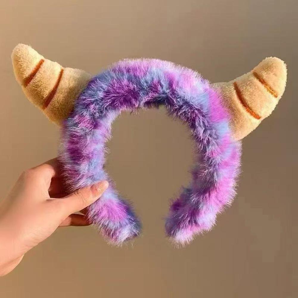 Tiger Pattern Cat Ear Headband Plush Hairpin New Washing Headband