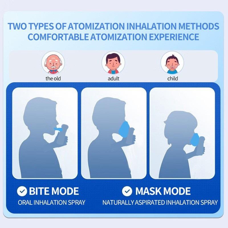 JC601 Handheld Microgrid Nebulizer Children's Adult Handheld Nebulizer Ultrasonic Light Tone Nebulizer