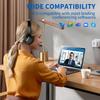 Awatrue EH10 Lightweight Wired Headset for Calls, Gaming, Aviation, and Business.