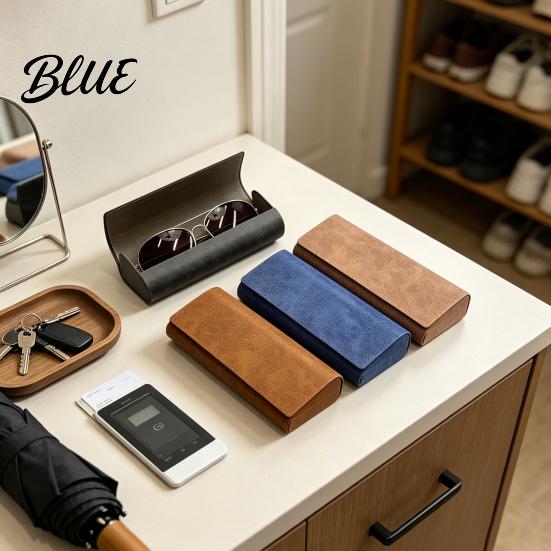 Travel Eyewear Organizer Vintage Magnetic Eyeglasses Case  Hard Shell Sunglasses Holder for Portable Spectacle Protector Travel  Anti Crush