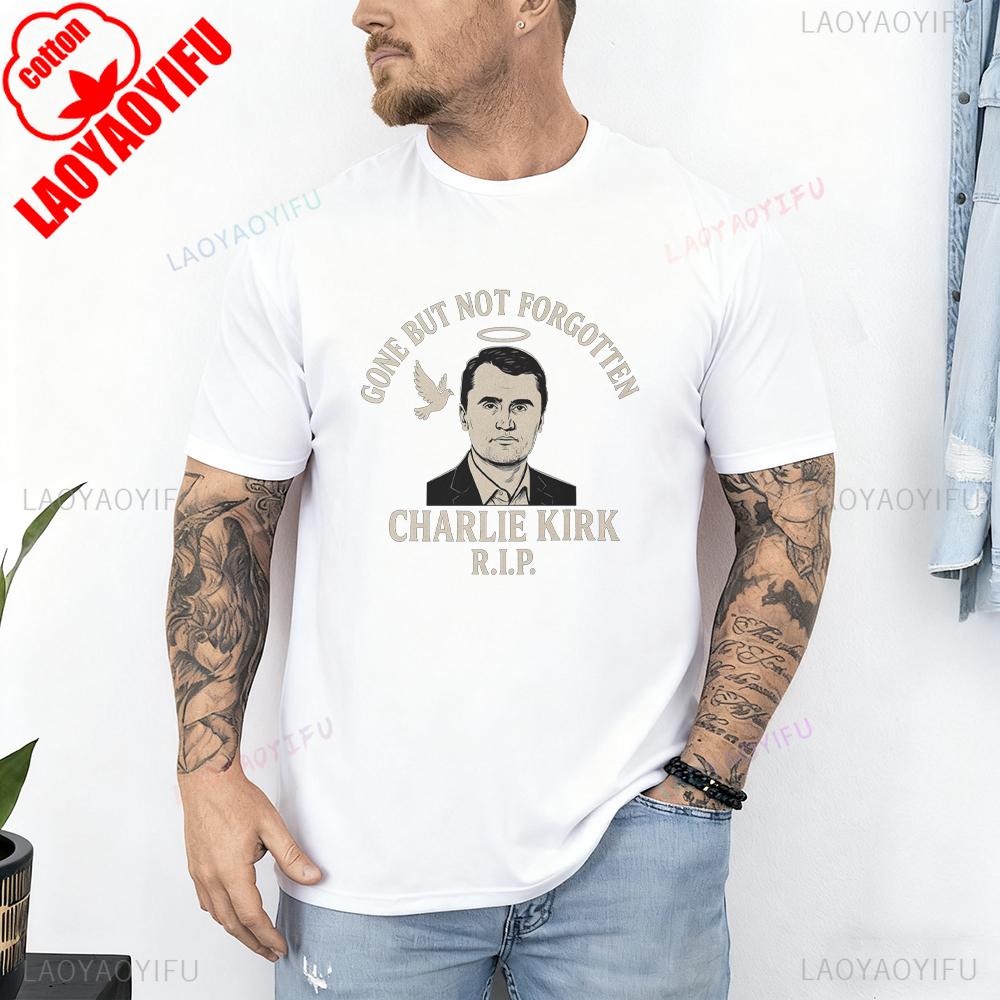 A True Patriot Charlie Kirk Shirt Rest in Peace Charlie Kirk 19932025 Thanks for The Memory Graphic T Shirts Woman Man Cotton