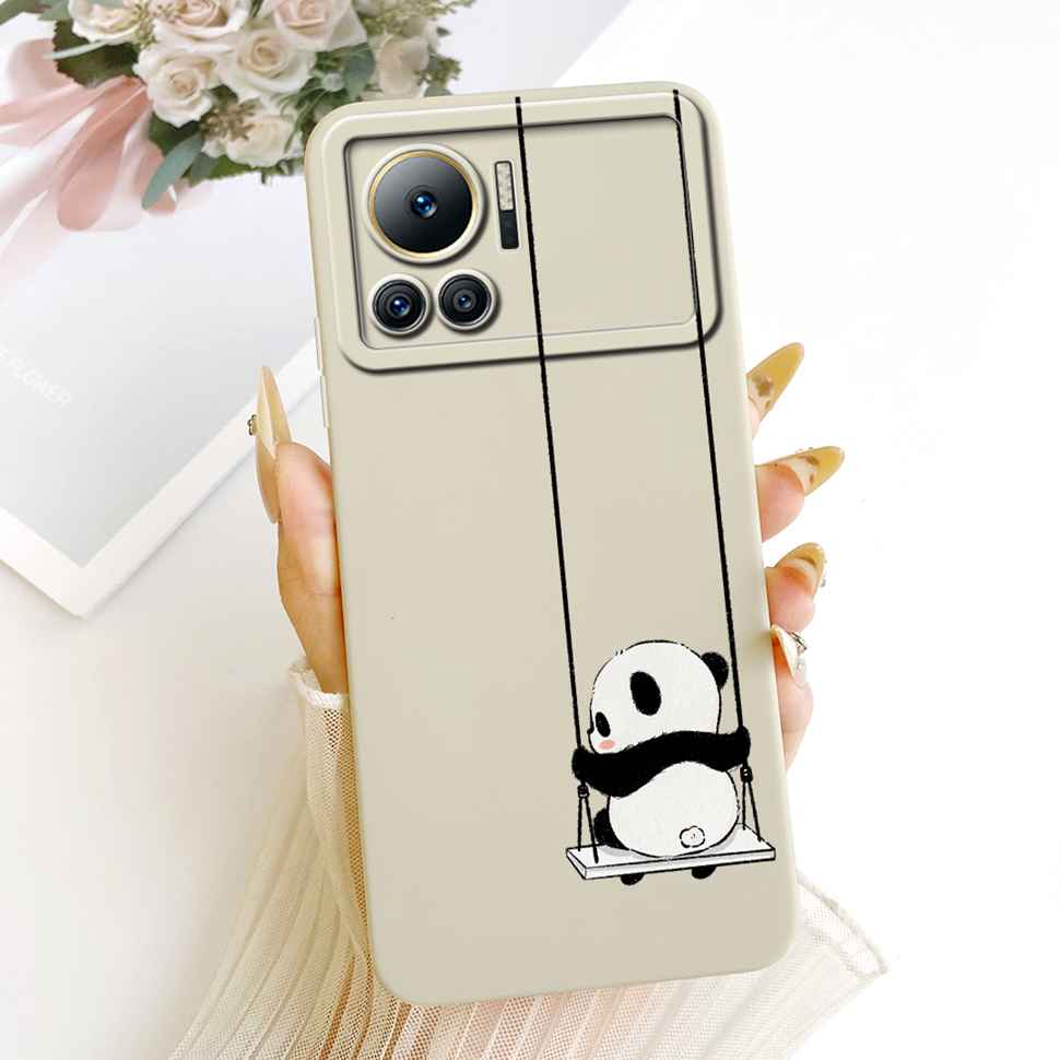 For Infinix Note 12 VIP Case Cute Cat Cartoon Flower Silicone Cover For Infinix Note12 VIP 12 Vip X672 6.7" Phone Cases Coque