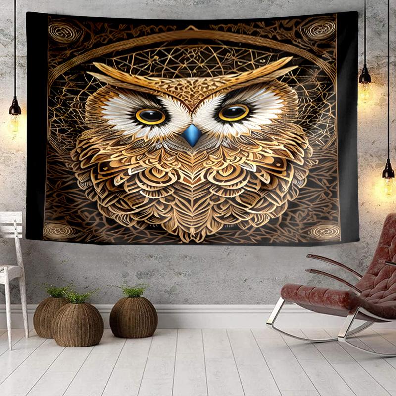 Mystical Forest Owl Tapestry Room Decoration Wall Hanging for Living Room Bedroom, dormitory, Birthday and Christmas gifts