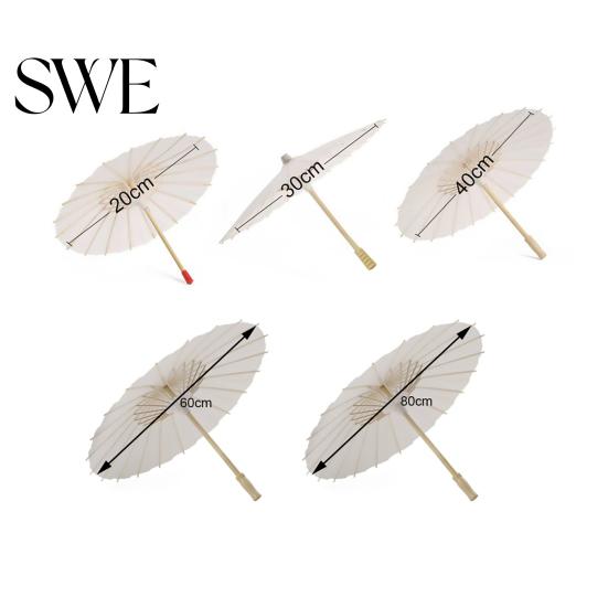 Kinesisk Vintage DIY Papirparaply Bryllupsdekoration Fotografering Parasol Danse rekvisitter