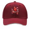 Red Cardinal Bird Snowy Berry Branch Winter Art Sandwich Baseball Cap Sun Cap Outdoor Workouts Hat