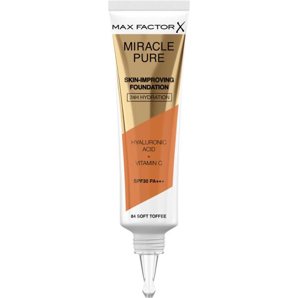 Max Factor Miracle Pure Foundation 84 Soft Toffee 30ml