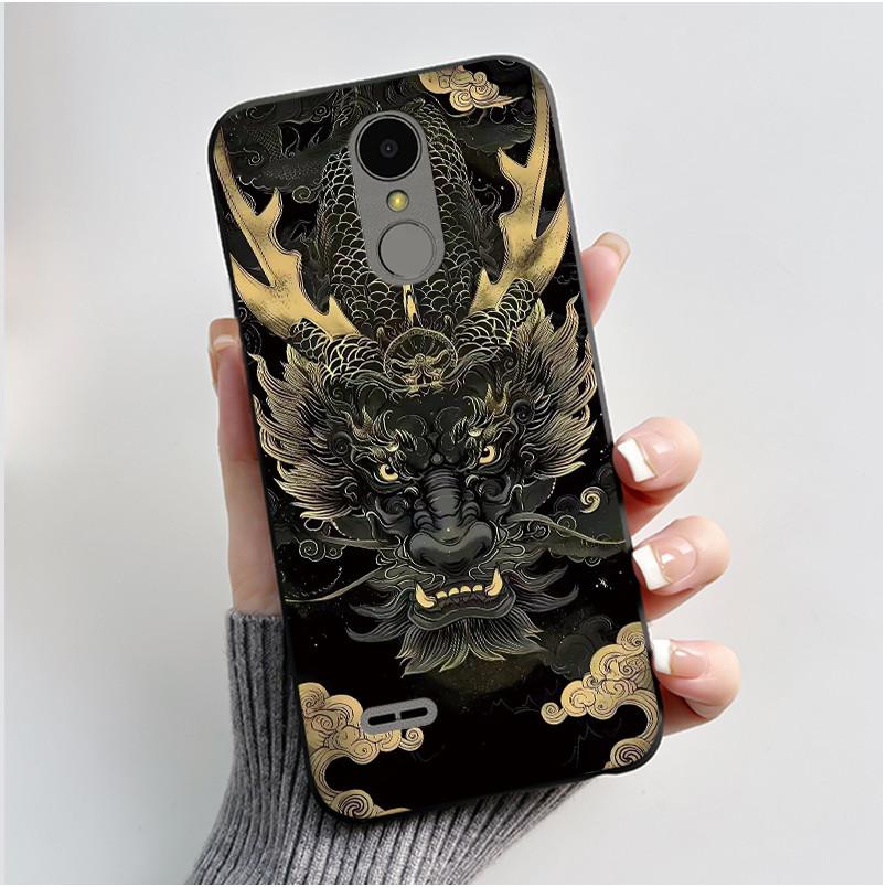 Casing For LG K4 2017 X230/LG K8 2017 X300 Slim Case Aesthetic Luxury Cute Cool Boys Girls Black Matte Soft Silicone Back Cover