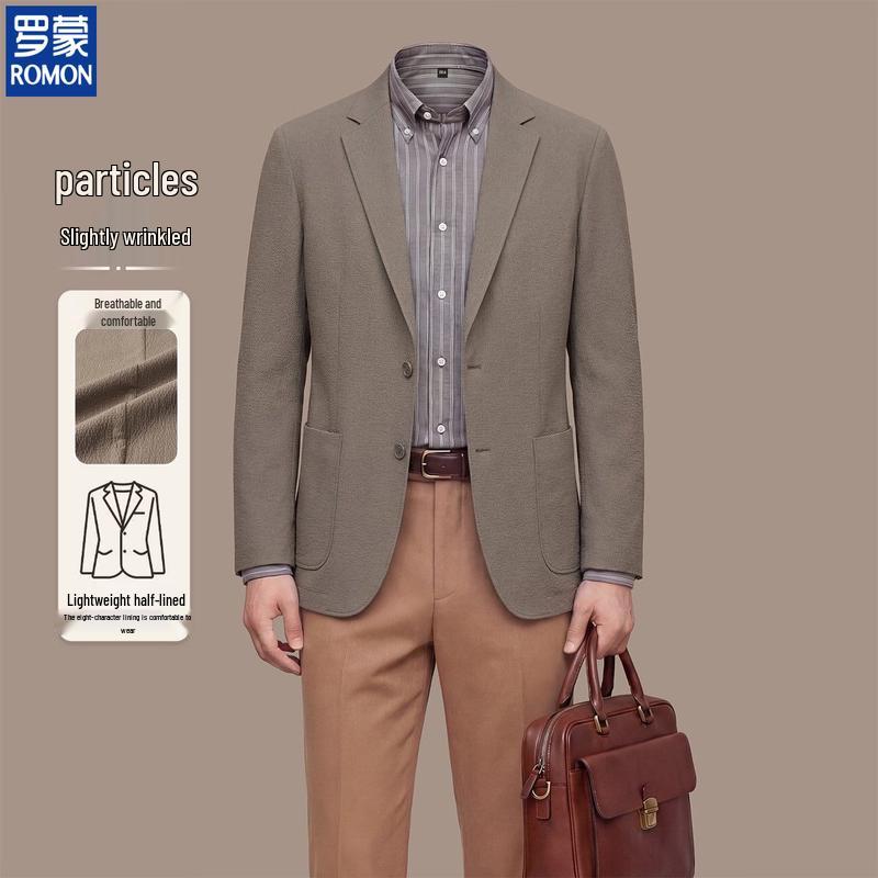 

ROMON Men s Casual Luxury Suit Jacket 52