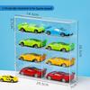Stackable Diecast Car Display Case: Transparent Acrylic Shelf for Hot Wheels Models