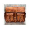 Large Bag Leather Vintage Messenger Shoulder Men Satchel Laptop Briefcase