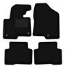 Black Velour Floor Mats For: Hyundai SantaFe III SUV (2012-)