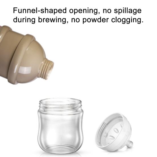 Milk Powder Packing Box Portable 3-Layer Snack Container Food-Grade Plastic Lightweight