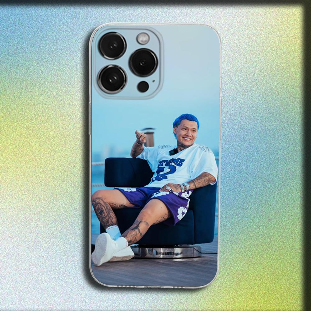 Singer Rapper B-Blessd Phone Case For iPhone 16,15,14,13,12,11 Plus,Pro,Max,XR,XS,Plus,SE,Mini Transparent Soft Cover