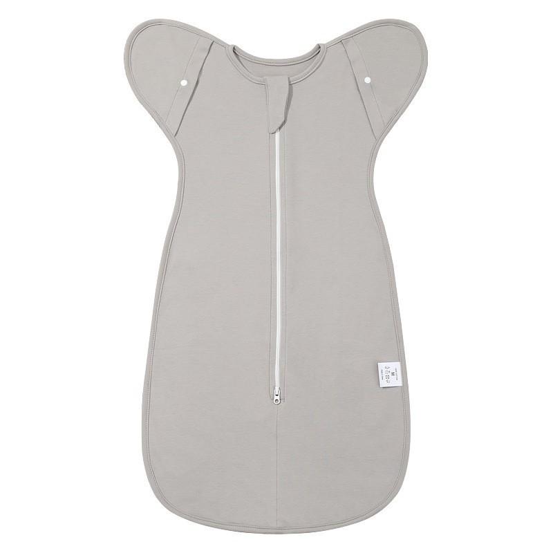 Baby Cotton Swaddle Blanket Newborn Sleep Sack Wrap Arms Up Design Stretchable Sleeves