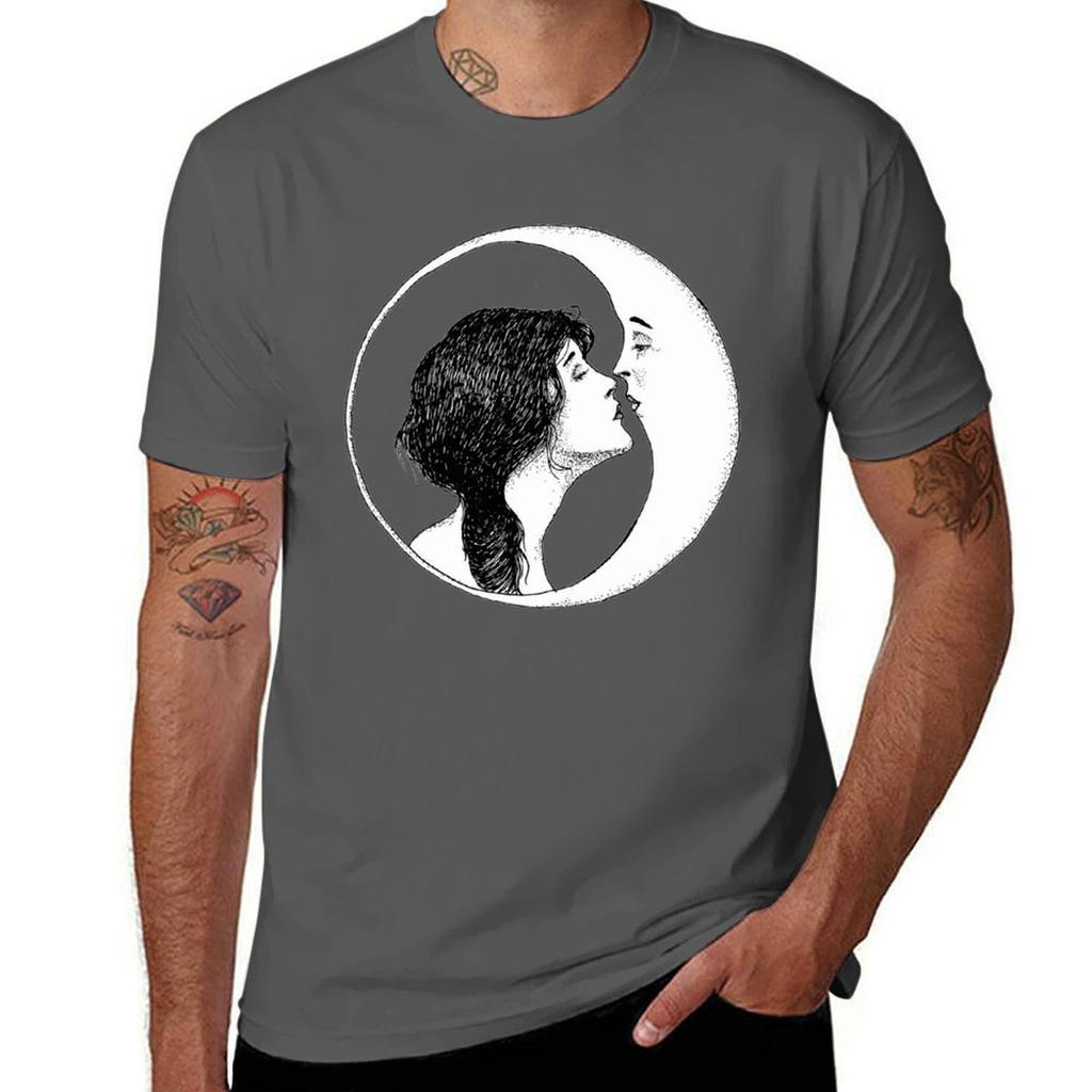 The Lady and the Moon TShirt Large Size Soft Cotton TShirt