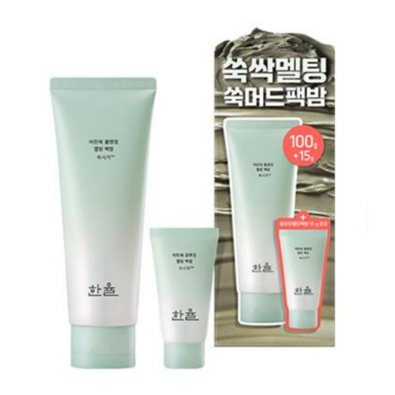HANYUL Mugwort Cica Mugwort Mud Pack Cleansing Balm 100g Special Set (+15g)