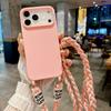 Für iPhone 17 Pro Lanyard Hülle Crossbody Strick-Lanyard Candy Weiche Handyhülle iPhone 17 Pro Max 16 15 14 Plus 13 12 Mini 17Air