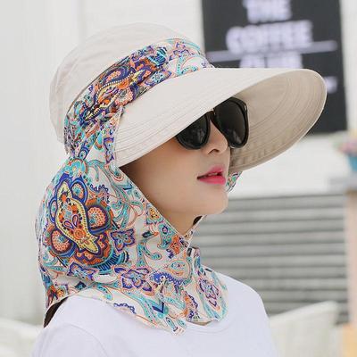 UPF50+ Wide Brim Sun Hat Women - Breathable Summer Outdoor Hat for Travel/Gardening - Foldable UV Protection Visor