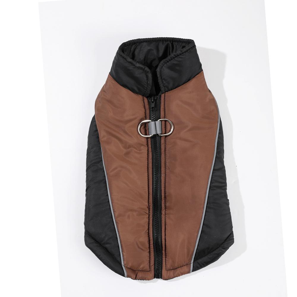 Winter Small Dog Clothes Reflection Puppy Vest Jacket Prevention Cold Warm D-Ring Pug Coat Waterproof Autumn Padded Pet Overalls