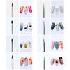 8 Stück Nagelpinsel, Nagelgelpinsel, Nail Art Pinsel für Nail Art Design, Gel-Rekonstruktions-Nagelpinsel, Nail Art Pinsel-Set für Maldetails