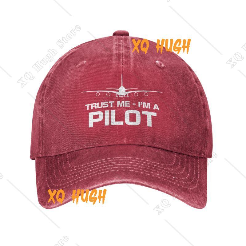 Custom Unisex Cotton Trust Me IM A Pilot Baseball Cap Adult Aeroplane Aviation Adjustable Dad Hat Sun Protection Snapback Hats