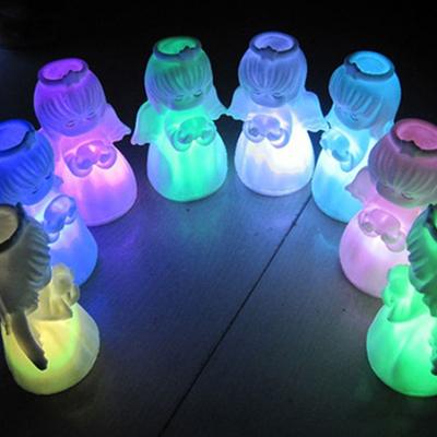 1 lampe créative LED ange lumière colorée veilleuse lit lampe murale éclairage de la maison