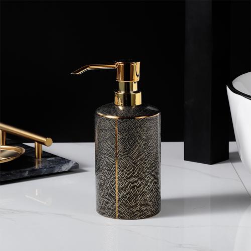 Ceramic Wash Set Bathroom Four-piece Set Lotion Bottle Hand Sanitizer Bottle Mouth Cup Soap Dish Toiletries Bathroom Accessories