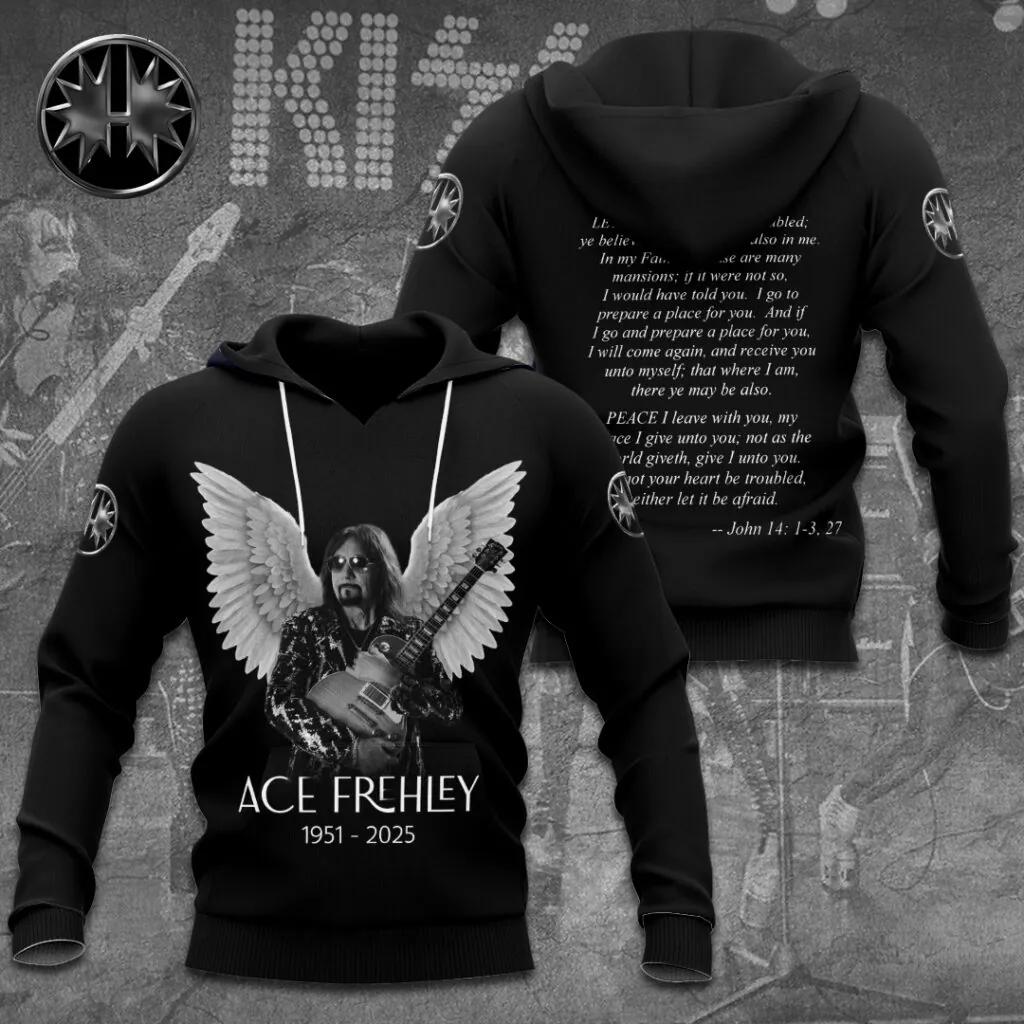 Rock KISS Kapuzenpullover Sweatshirt Männlich 3D-Druck Herren Damen Hip Hop Trend Trainingsanzug Pullover Jacke Übergroß Y2k Herren-Hoodies