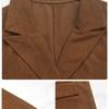 Autumn Retro Blazer Jacket Women's Solid Color Corduroy Blazer Jacket Women