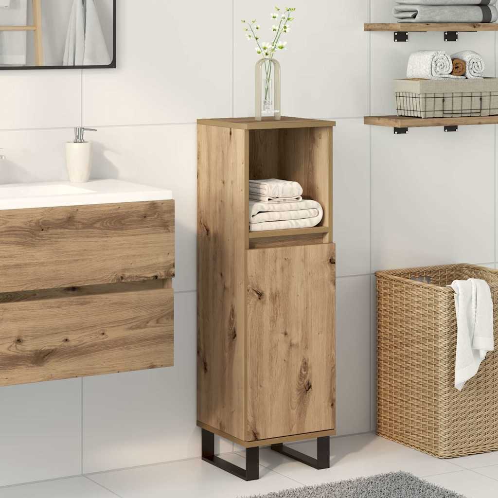 Bathroom Cabinet, Artisan Oak, 30X30X100 Cm