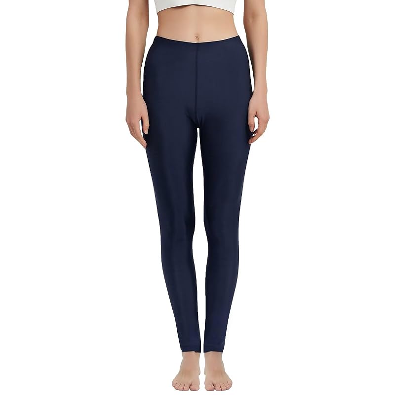 

[Sillictor] rash guard ladies leggings Torenka swimsuit spats 9/4 length amphibious swimwear compression tights sports swim Lash trading card [UV