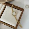 Vintage Gouden Dameshorloge Collectie Retro Rechthoekig Ovaal Wijzerplaat Luxe Metalen Armband Quartz Polshorloge Elegante Jurk Horloges