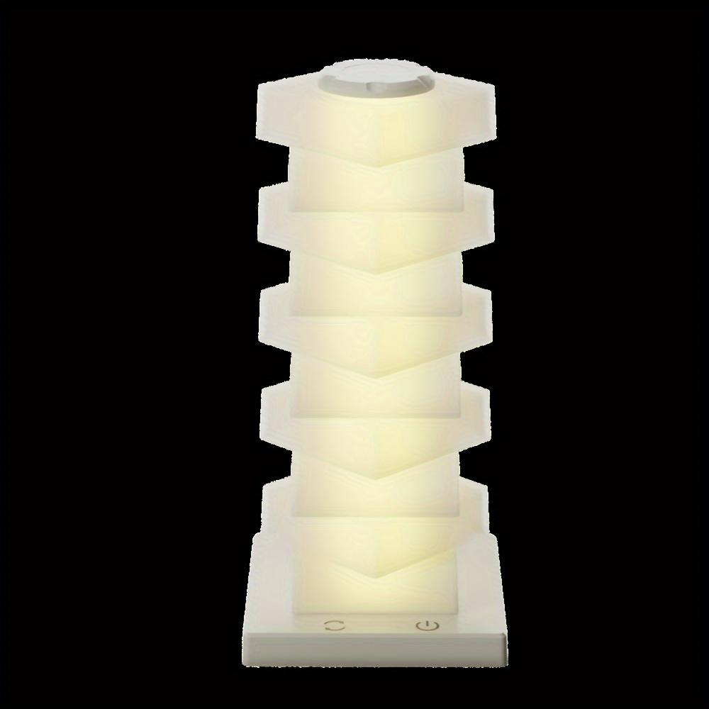 USB Powered Touch LED Desk Lamp, Creative DIY Stackable Color-changing Ambient Light, Non-waterproof ABS Plastic and Plastic Lampshade,with Power Cord