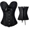 Elegant Satin Corset with Sweetheart Neckline and Ruffled Edges