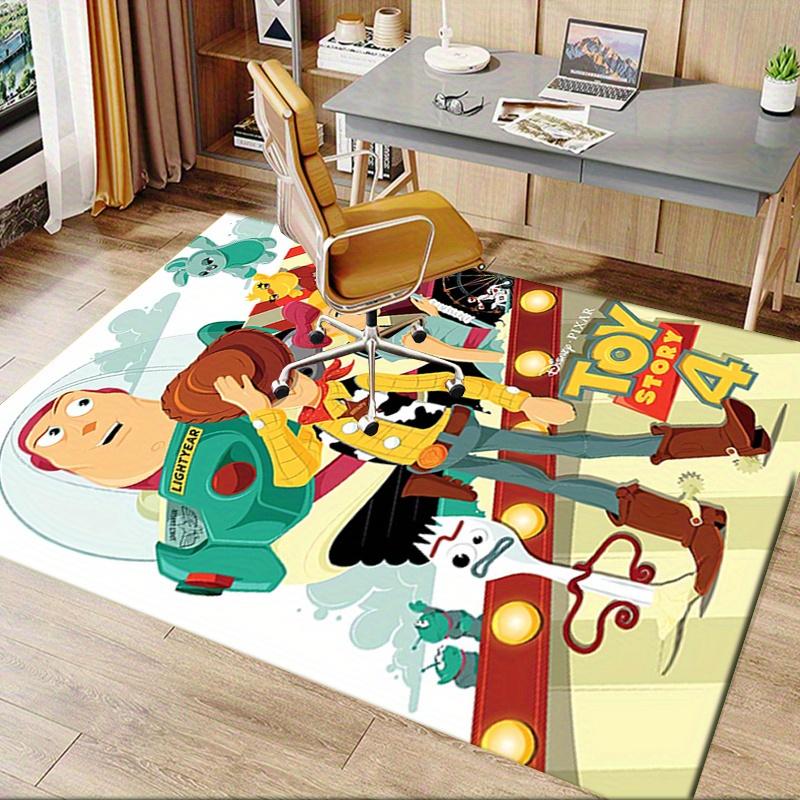 Office Rug Toy Story 4, Woody theme 3D Printed Anti-Slip Rug-Machine Washable for Living Room