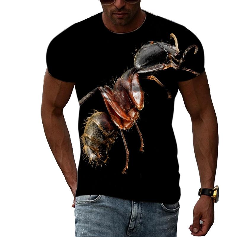 Ant Series 3D Printed Tee Shirts Men's Casual Fashion Men Top Summer Short Sleeve T-shirt