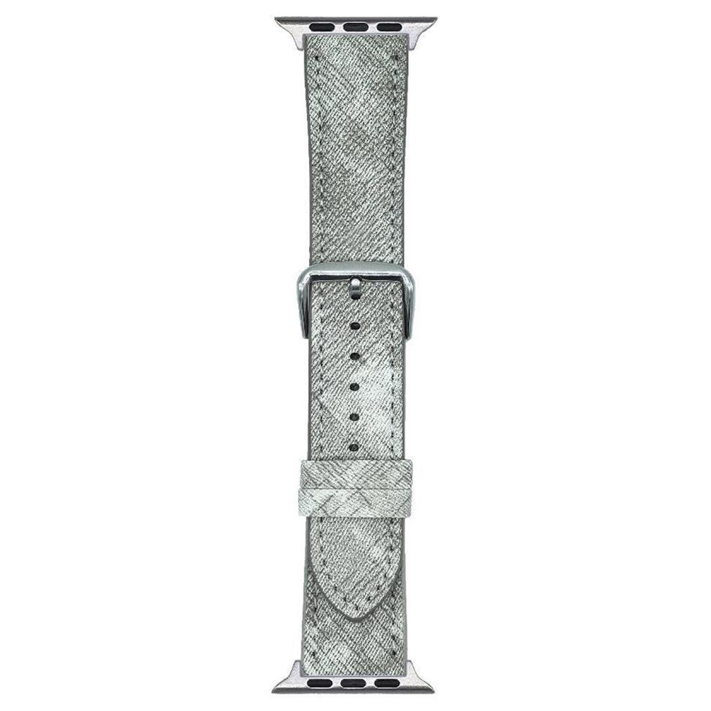 Watch Bands For Apple Watch Series 10 Ultra 9 8 7 SE 6 5 4 3 2 1 46mm 49mm 45mm 44mm 42mm Leather Wrist Strap with Steel Buckle
