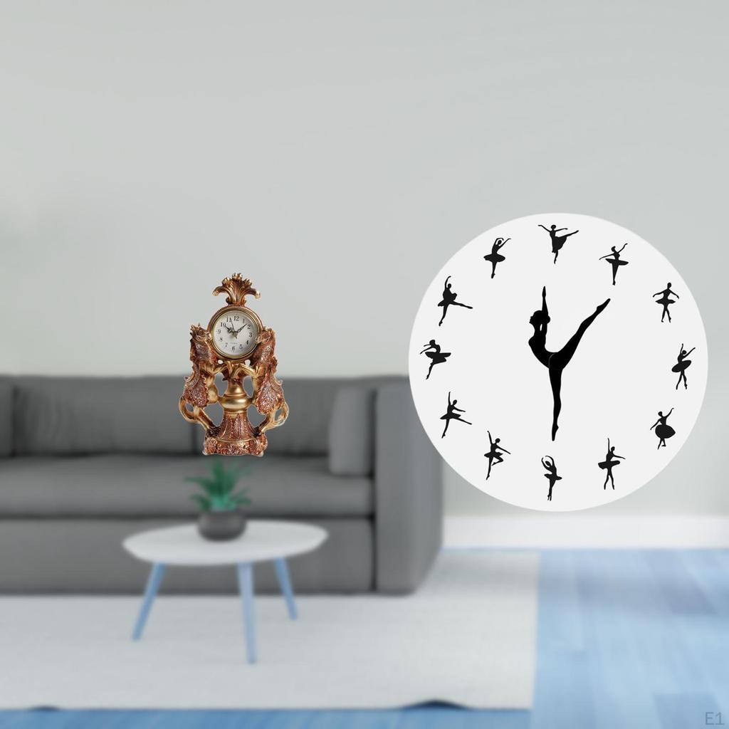 Graceful Equine Ballerina Timepiece Artistic Animal Dancer Tabletop And Wall Clock Sculpture for