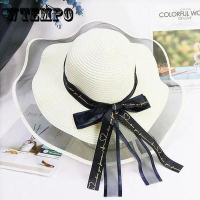 Sonnenhut Damen Sommer faltbar Wild Travel Beach Travel Beach Sonnenschutz Strohhut Gezeitenhut