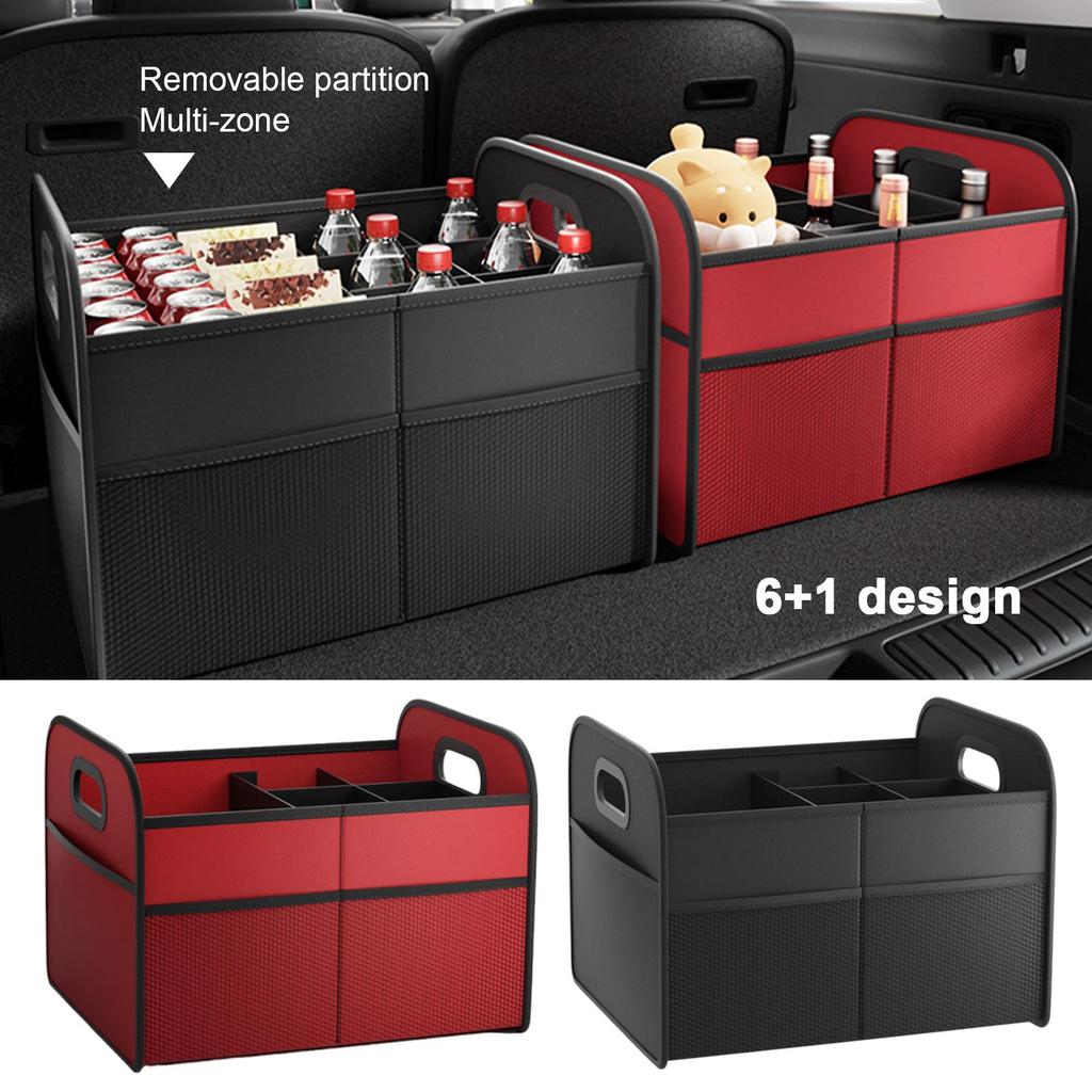 Trunk Organizer Foldable Cargo Storage For Back Of Car 30L Handled Waterproof Box Accessories Holder For Diaper Fruits