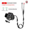 Motorcycle Wireless USB C Phone Holder Anti-Vibration Crossbar Phone Mount for 5.2"-7.2" Phones Works with 12-24V Motobike
