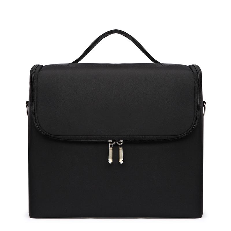 Luxurious Waterproof Makeup & Nail Art Storage Bag - Large Capacity, Multi-Functional Beauty Tool Box