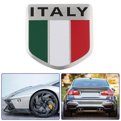 Aluminiu 3D Metal ITALIA Steag Italian Autocolant Emblema Insignă Decal Mașină Decorează