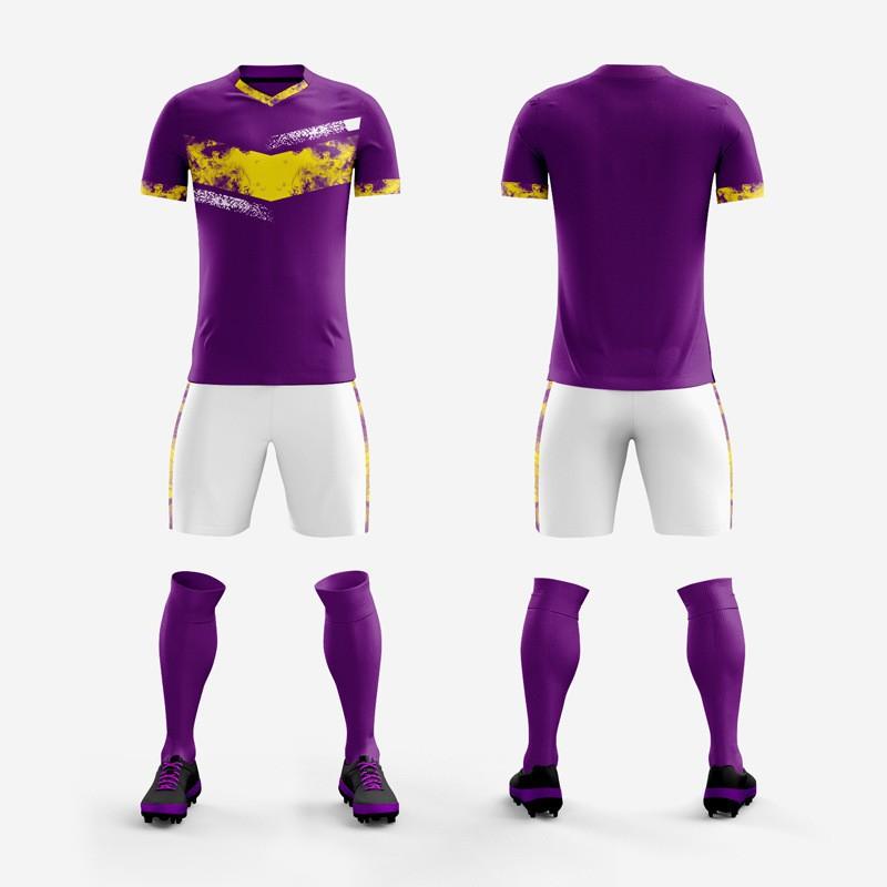 

Football Uniform Printed Match Jersey Set Number Training Equipment Team Sportswear Male Adult Children 26