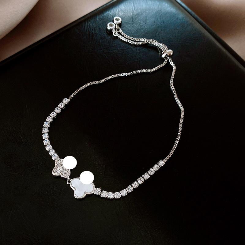 European and American Exquisite Zircon Love Bracelet Light Luxury High-end Temperament Versatile Niche Bracelet Fashion Personalized Jewelry Women