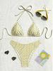 Sexy Polka Dot Laced Up Bikinis Women Split Swimsuit Beach Brazil Bikini 2026 New All Season Backless Bikinis 2 Piece Set