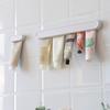 Long Adhesive Wall Hook For Toothpaste Face Cleanser Holders Clip Waterproof Plastic Bathroom Storage Organizer Shelf